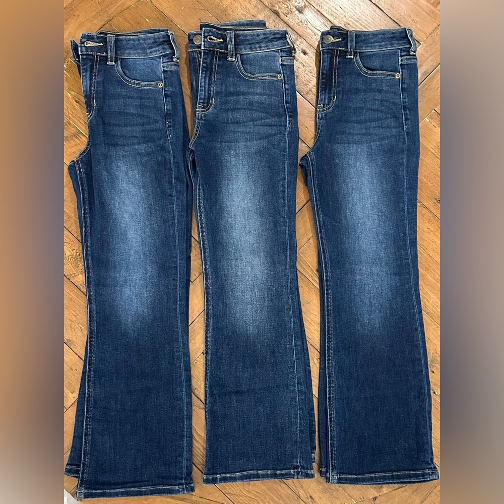 Hello Frankie (francesca's for girls) flare jeans, size 12, Iike new